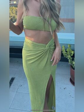 Princess Polly Two Piece Skirt and Strapless Top Set